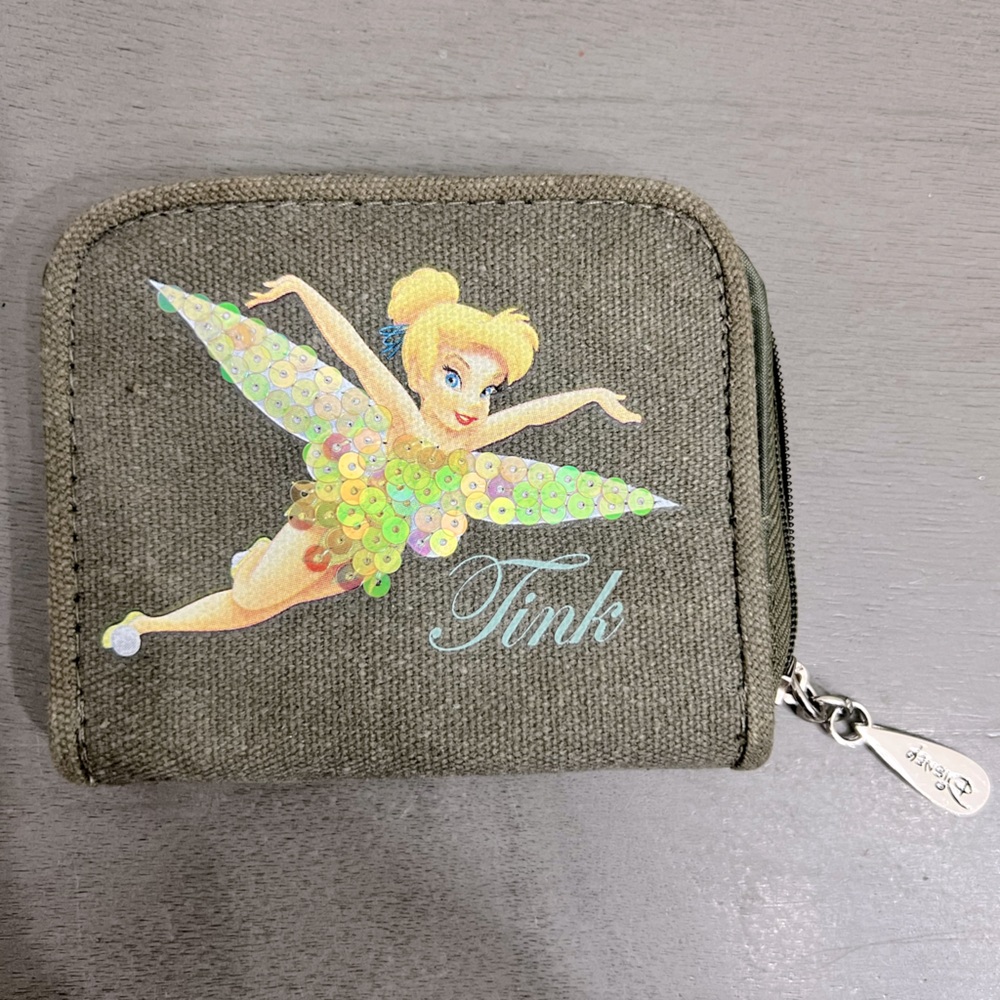 Disney Tinkerbelle sequin wallet